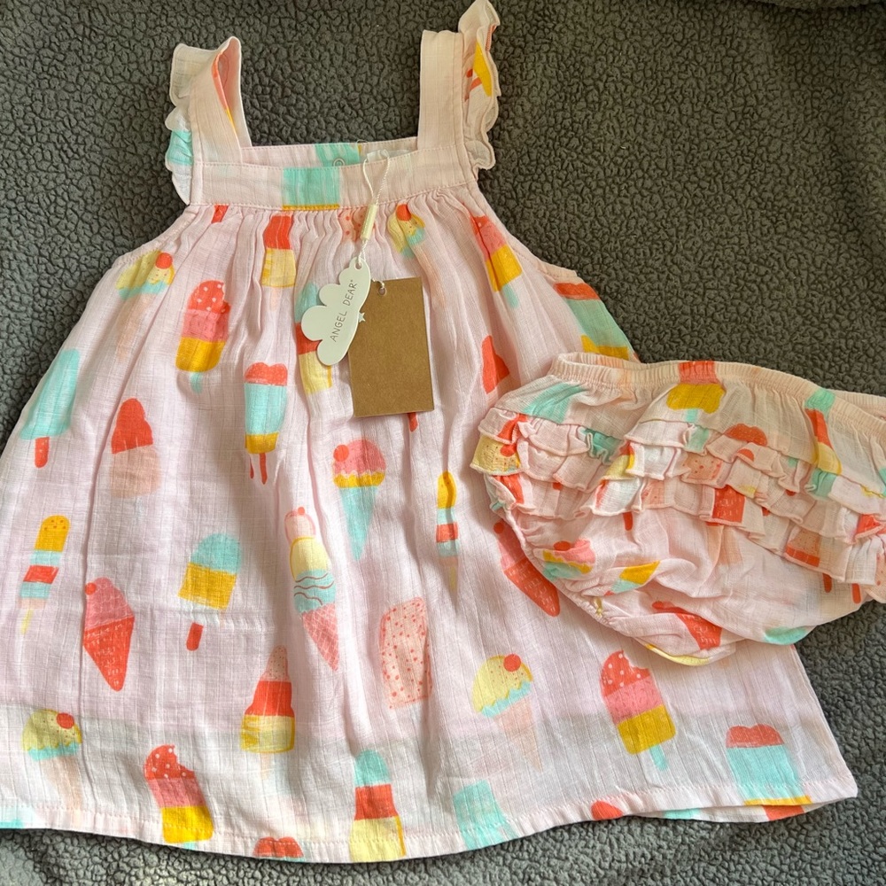 Toddler Girl Dress & Bloomers